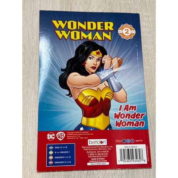 I Am Wonder Woman Leveled Reader 2 Kids Fiction Book Easy Sight Words Homeschool - Picture 3 of 6